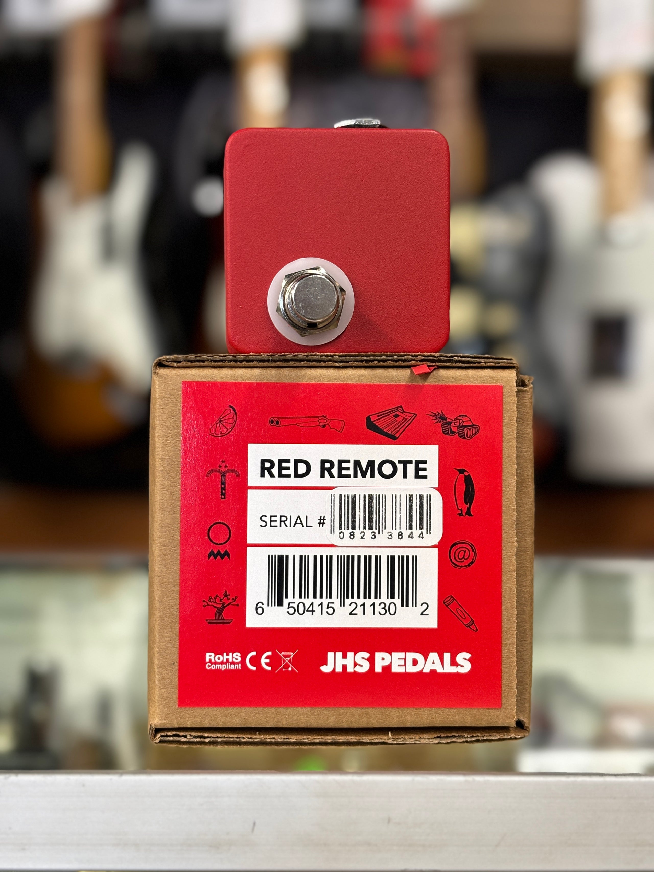 JHS | Red Remote Switch | Riff Wizard Guitars